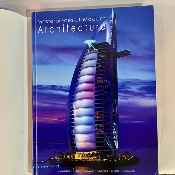 Masterpieces of Modern Architecture coffee table size hardcover book - Picture 3 of 5
